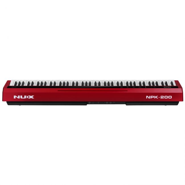 NUX NPK-200 RED - Pian digital portabil, claviatura hammer action cu 3 senzori, Bluetooth, 128 voci polifonice