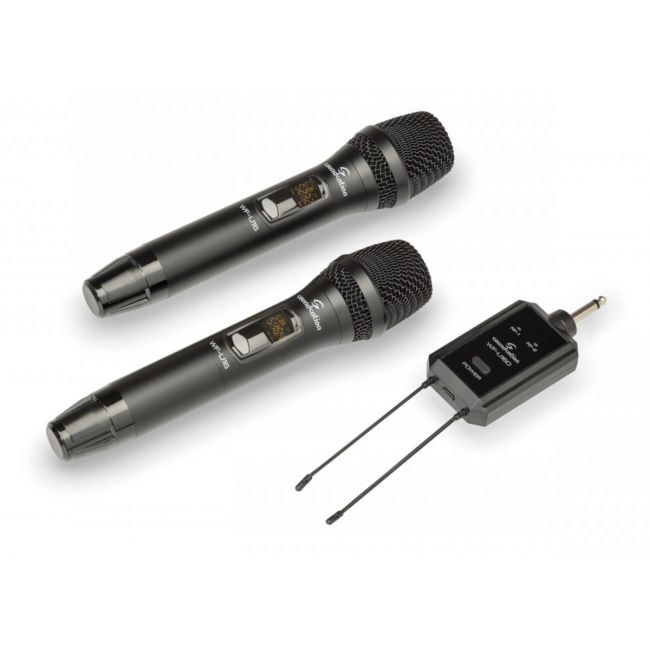 Soundsation PROVIBE 15A - Set boxe active (mixer, microfoane wireless si stative), 2 x 880W (putere muzicala)