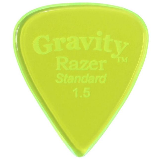 Pana chitara Gravity Picks Razer Standard 1.5mm Polished Green
